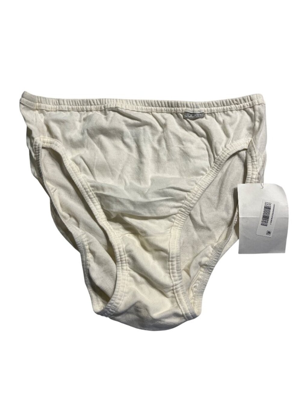 Jockey Womens White Cotton Brief Panties Size 6 NWT